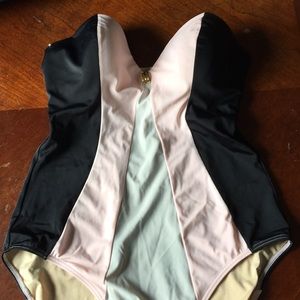 Victoria’s Secret strapless one piece multi color